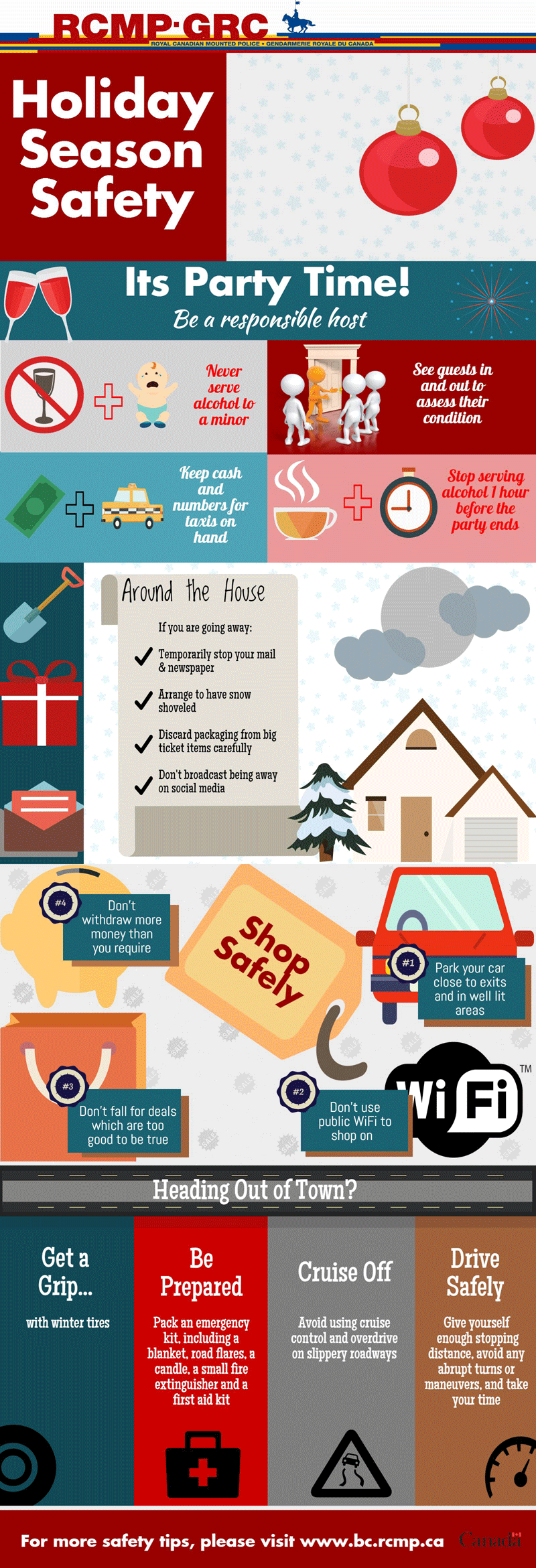 Image of holiday season safety tip